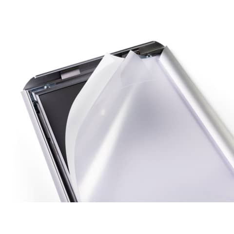 Cornice a scatto Durable in alluminio - argento metallizzato A4 - 4796-23